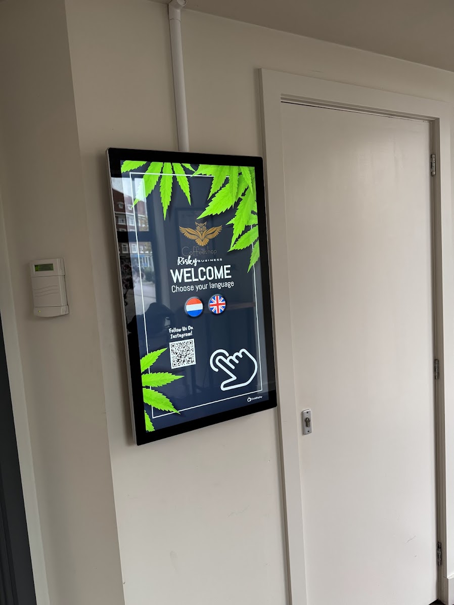Coffeeshop signage van ClubDisplay